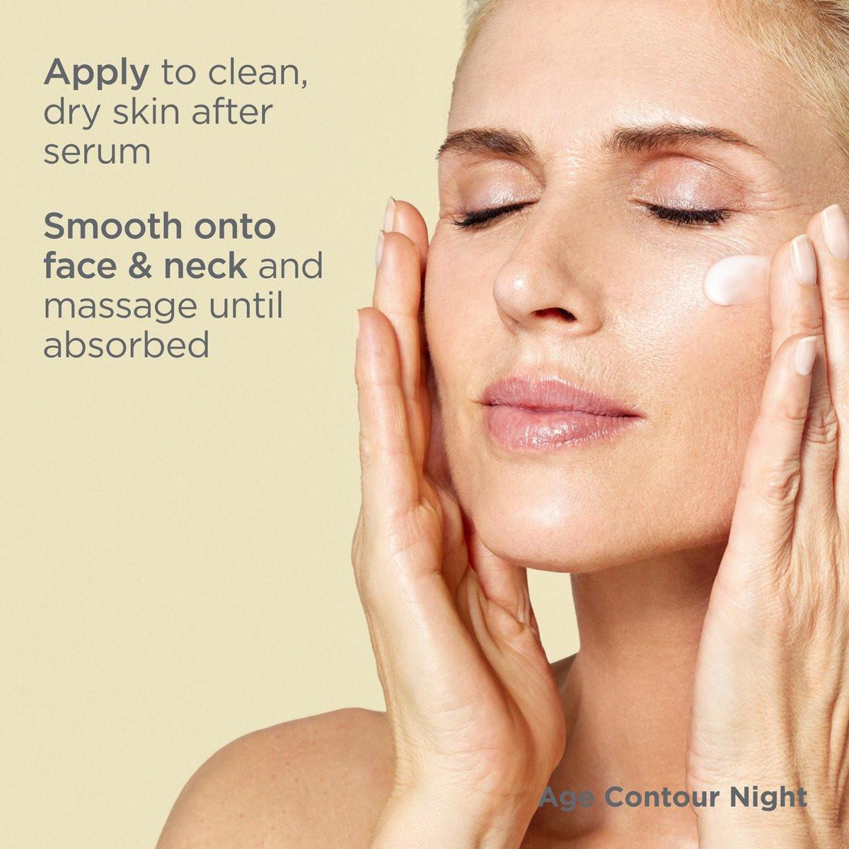 ISDIN Age Contour Nacht-Gesichts- und Halscreme mit Melatonin und Peptiden, 1,8 Unzen