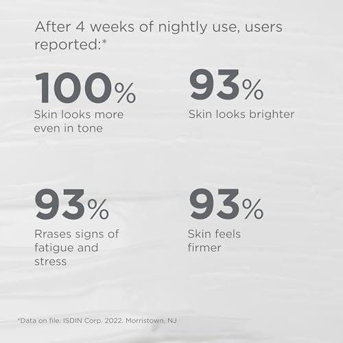 ISDIN Age Contour Nacht-Gesichts- und Halscreme mit Melatonin und Peptiden, 1,8 Unzen