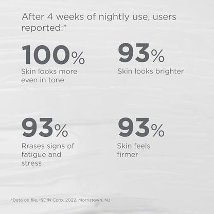 ISDIN Age Contour Nacht-Gesichts- und Halscreme mit Melatonin und Peptiden, 1,8 Unzen