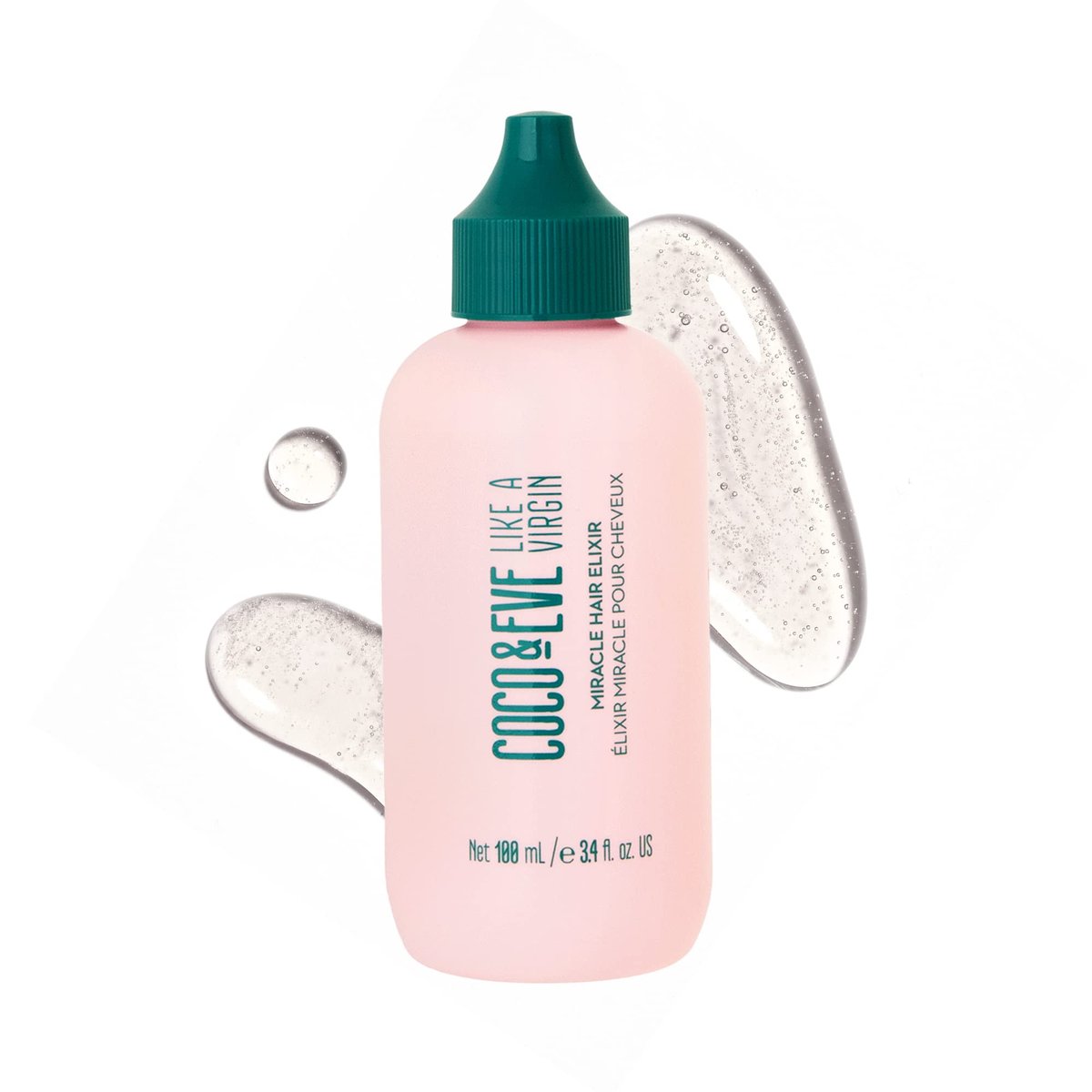 Coco & Eve Miracle Hair Elixir – Leave-in Conditioner mit Kokosöl und Hyaluronsäure für trockenes, geschädigtes Haar, Frizz-Kontrolle und Hitzeschutz (60 ml)