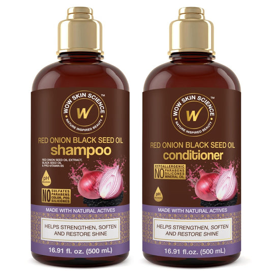 WOW Skin Science Rote Zwiebel & Schwarzkümmelöl Shampoo & Conditioner Duo 16,9 oz