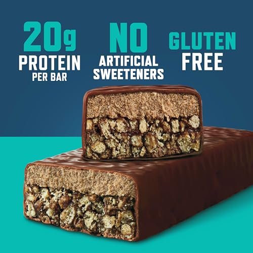 CLIF BUILDERS Proteinriegel – Schokoladen-Minze – 20 g pflanzliches Protein – glutenfrei – nicht gentechnisch verändert – niedriger glykämischer Index – ohne künstliche Süßstoffe – 2,4 oz (12er-Pack)