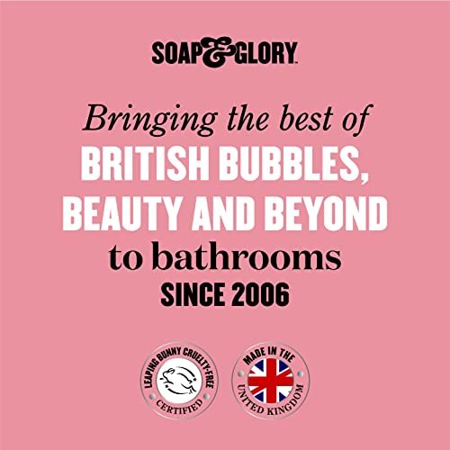 Soap & Glory Peaches & Clean Reinigungsmilch – Sanfter Gesichtsreiniger & Make-up-Entferner mit Jojobaöl, Pfirsich- und Ginsengextrakten – Feuchtigkeitsspendende Gesichtsreinigung für Frauen für weiche, strahlende Haut (11,8 oz)