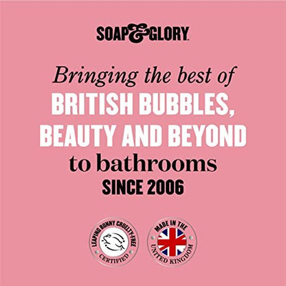 Soap & Glory Peaches & Clean Reinigungsmilch – Sanfter Gesichtsreiniger & Make-up-Entferner mit Jojobaöl, Pfirsich- und Ginsengextrakten – Feuchtigkeitsspendende Gesichtsreinigung für Frauen für weiche, strahlende Haut (11,8 oz)