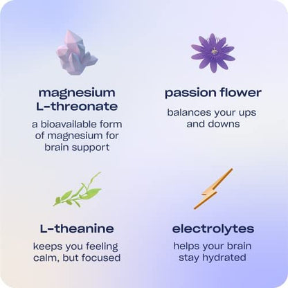Recess Mood Powder – Magnesium L-Threonat mit Passionsblume, L-Theanin & Elektrolyten – Geschmacksneutral, 10er-Pack