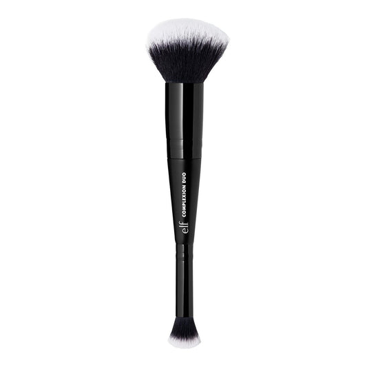 e.l.f. Complexion Duo Pinsel – Foundation & Concealer Pinsel für ein airbrush Finish – Vegan & Tierversuchsfrei