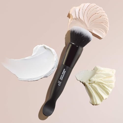 e.l.f. Putty Primer Pinsel & Applikator, Doppelendiges Make-up-Werkzeug für e.l.f. Putty Produkte, mit synthetischen Borsten, vegan & tierversuchsfrei