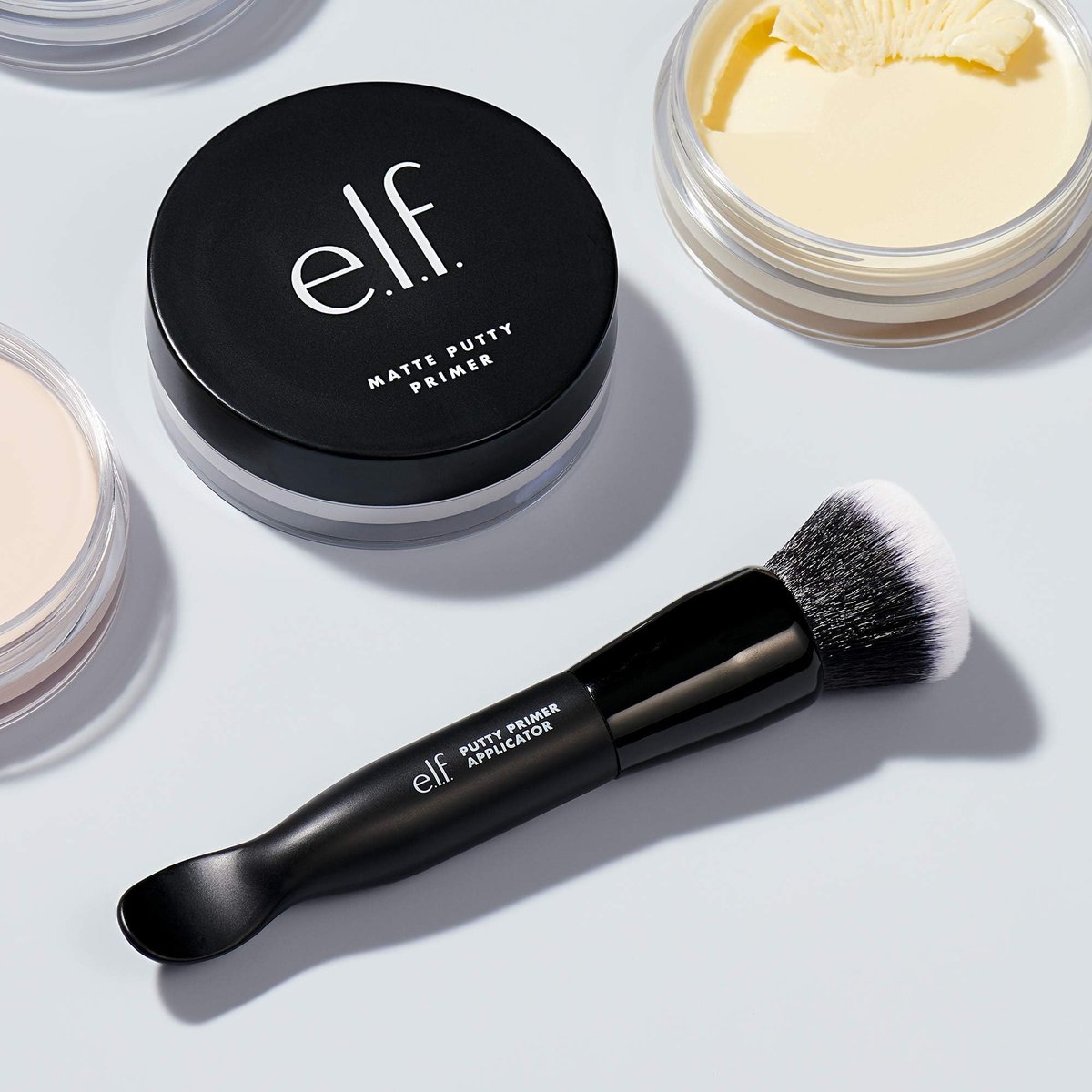 e.l.f. Putty Primer Pinsel & Applikator, Doppelendiges Make-up-Werkzeug für e.l.f. Putty Produkte, mit synthetischen Borsten, vegan & tierversuchsfrei