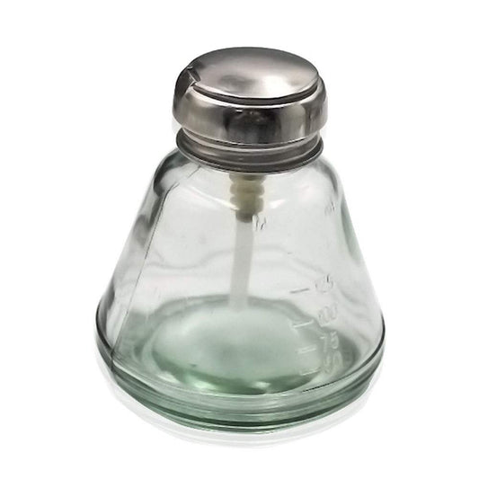 180 ml leere Glasflasche mit Pumpspender für Toner, Make-up-Entferner und Nagellackentferner