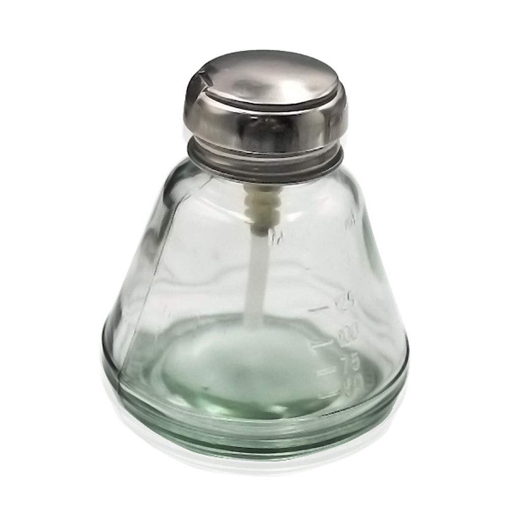 180 ml leere Glasflasche mit Pumpspender für Toner, Make-up-Entferner und Nagellackentferner