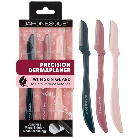 JAPONESQUE‌ ‌Complexion‌ ‌Perfection‌ ‌Dermaplaner‌ ‌Razor‌ ‌Set – 3-teiliges Set für professionelle Hautpflege zu Hause