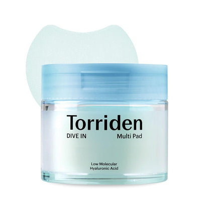 Torriden DIVE IN Multi Pad (80 Pads) | Mit Serum getränkte Gesichtspads zur Kühlung, Beruhigung und Feuchtigkeitsversorgung | Hyaluronsäure, Panthenol, Allantoin