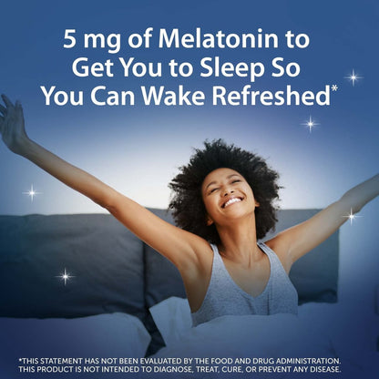 Unisom Simple Slumbers Schlafgummis ohne Arzneimittel, Melatonin 5mg, Schlafunterstützung für Erwachsene, Mitternachts-Himbeer-Geschmack, 120 Stück