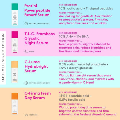 Drunk Elephant Protini Powerpeptide Resurf Serum – 30 ml – Peeling-Serum mit Milchsäure AHA – Klinische Hautpflege – Tierversuchsfrei – Ohne ätherische Öle, Silikone und Duftstoffe