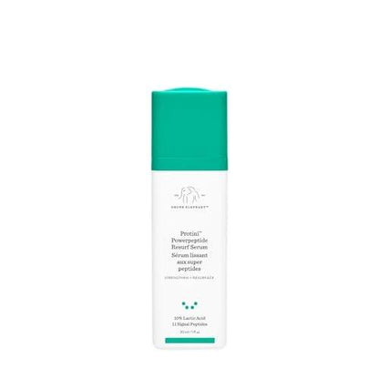 Drunk Elephant Protini Powerpeptide Resurf Serum – 30 ml – Peeling-Serum mit Milchsäure AHA – Klinische Hautpflege – Tierversuchsfrei – Ohne ätherische Öle, Silikone und Duftstoffe