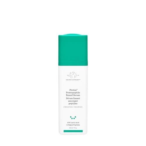 Drunk Elephant Protini Powerpeptide Resurf Serum – 30 ml – Peeling-Serum mit Milchsäure AHA – Klinische Hautpflege – Tierversuchsfrei – Ohne ätherische Öle, Silikone und Duftstoffe