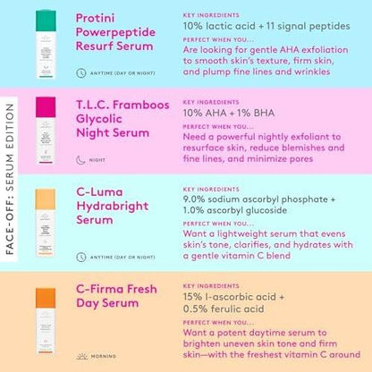Drunk Elephant Protini Powerpeptide Resurf Serum – 30 ml – Peeling-Serum mit Milchsäure AHA – Klinische Hautpflege – Tierversuchsfrei – Ohne ätherische Öle, Silikone und Duftstoffe
