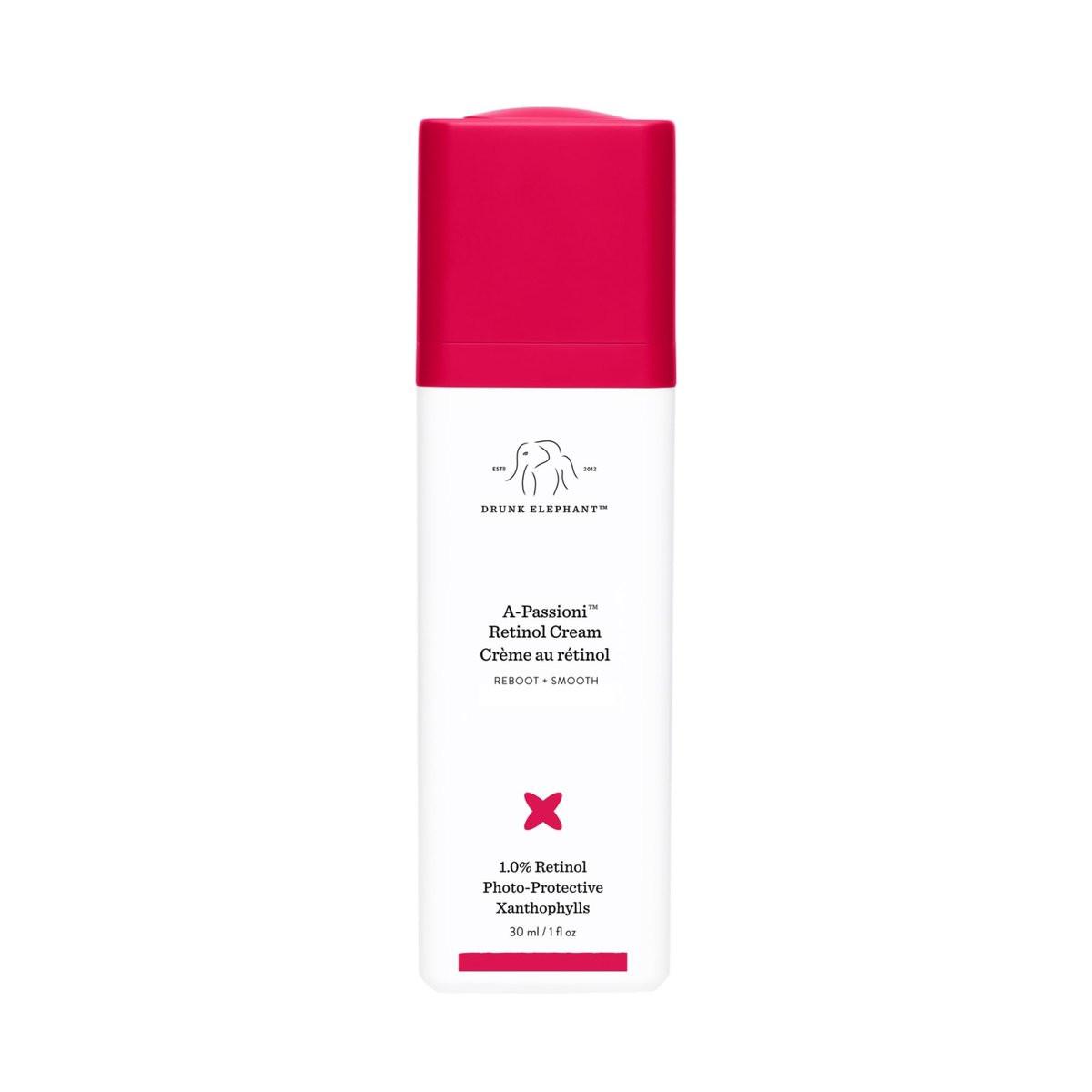 Drunk Elephant A-Passioni Retinol Creme – 30 ml / 1 fl oz – 1% Retinol Serum – Saubere klinische Hautpflege – Tierversuchsfrei – Dermatologisch getestet – Frei von ätherischen Ölen, Silikonen und Duftstoffen
