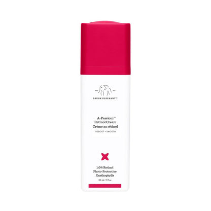Drunk Elephant A-Passioni Retinol Creme – 30 ml / 1 fl oz – 1% Retinol Serum – Saubere klinische Hautpflege – Tierversuchsfrei – Dermatologisch getestet – Frei von ätherischen Ölen, Silikonen und Duftstoffen