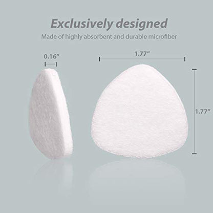 Ulrempart Ersatzpad für Homedics Luftbefeuchter & Duftdiffuser | Mikrofaser-Pad für Ölschale | Dreieckiges Pad | 30er-Pack Weiß