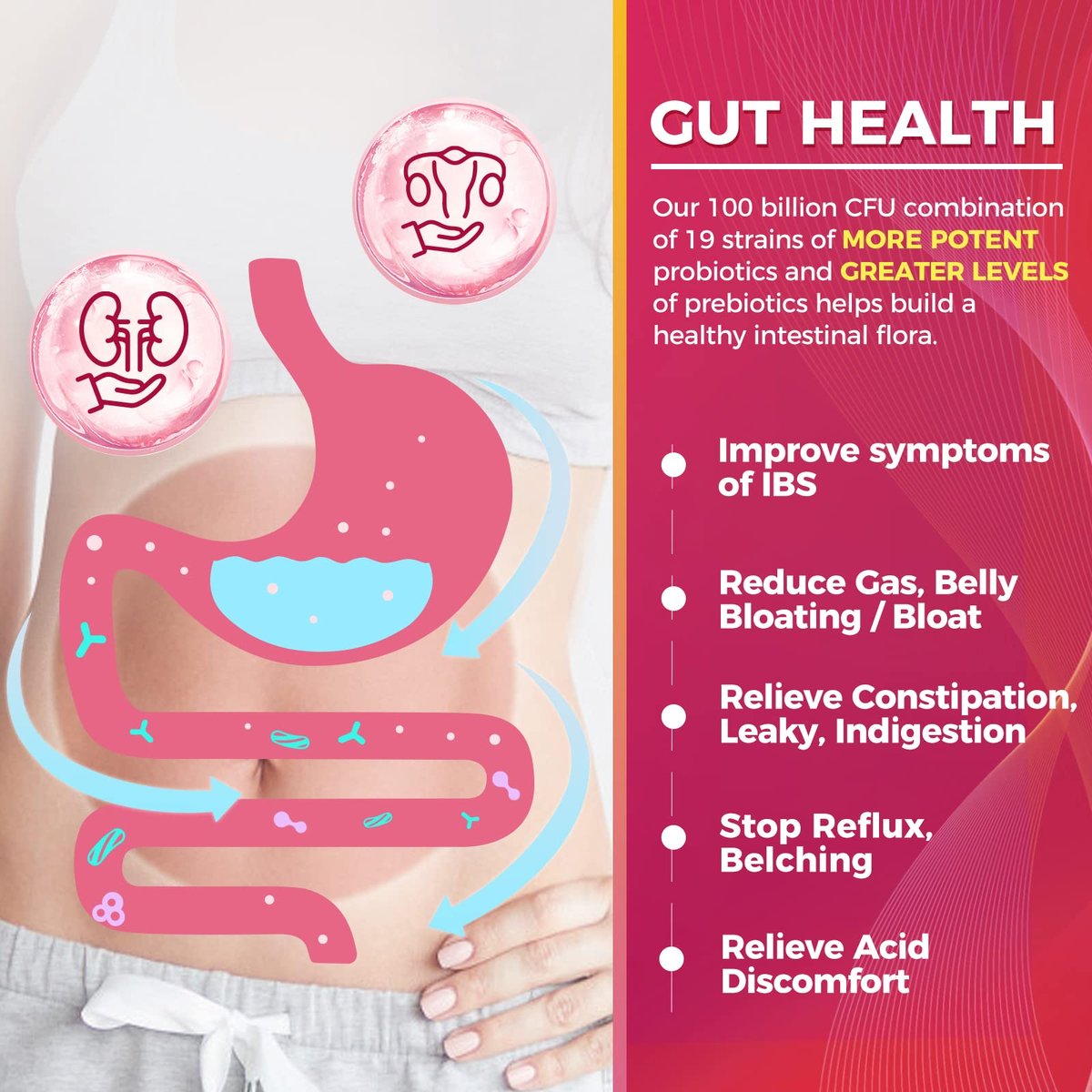 ZEBORA Probiotika für Frauen – 100 Milliarden KBE mit Präbiotika, D-Mannose & Cranberry für Verdauungs-, Immun- und weibliche UT-Gesundheit, Ultimative probiotische Frauenpflege, Soja- & Glutenfrei, 45 Portionsbeutel