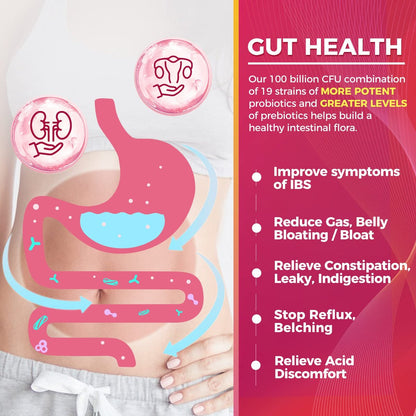 ZEBORA Probiotika für Frauen – 100 Milliarden KBE mit Präbiotika, D-Mannose & Cranberry für Verdauungs-, Immun- und weibliche UT-Gesundheit, Ultimative probiotische Frauenpflege, Soja- & Glutenfrei, 45 Portionsbeutel