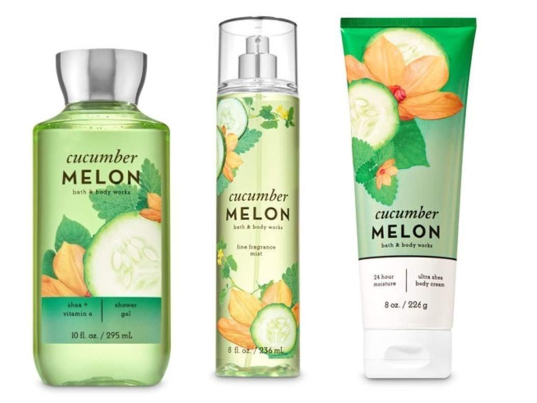 Bath & Body Works Gurken-Melone 3-teiliges Set – Körperpflege-Set