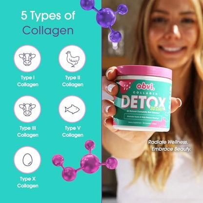 Obvi Detox Colon Cleanse Supplement | Fördert Verdauung und Darmgesundheit, Blähungslinderung, hilft bei der Entfernung von Giftstoffen | Immununterstützung mit Mariendistel, Flohsamenschalen, Sennesblättern | 90 Kapseln | 30 Portionen