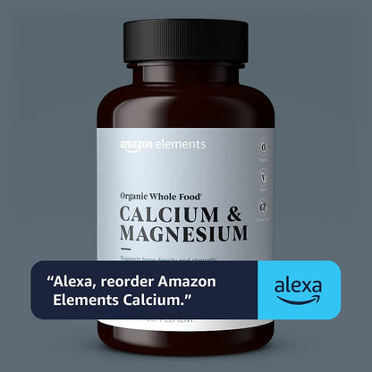 Bio Vollwertiges Calcium & Magnesium mit Vitamin D3 – Vegan, Glutenfrei, 90 Tabletten