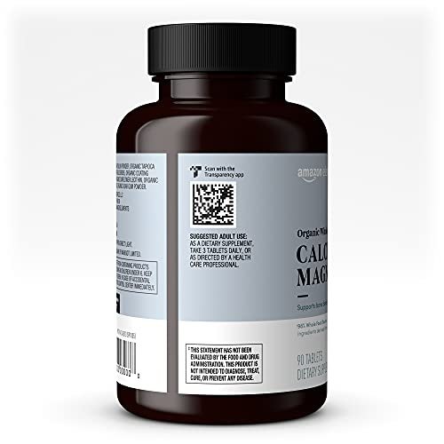 Bio Vollwertiges Calcium & Magnesium mit Vitamin D3 – Vegan, Glutenfrei, 90 Tabletten