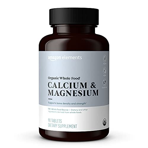 Bio Vollwertiges Calcium & Magnesium mit Vitamin D3 – Vegan, Glutenfrei, 90 Tabletten