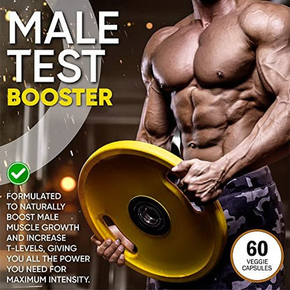 Alpha Testosteron Booster für Männer – Steigern Sie Größe, Energie, Kraft und Ausdauer – Testosteronpräparat für mehr Leistung
