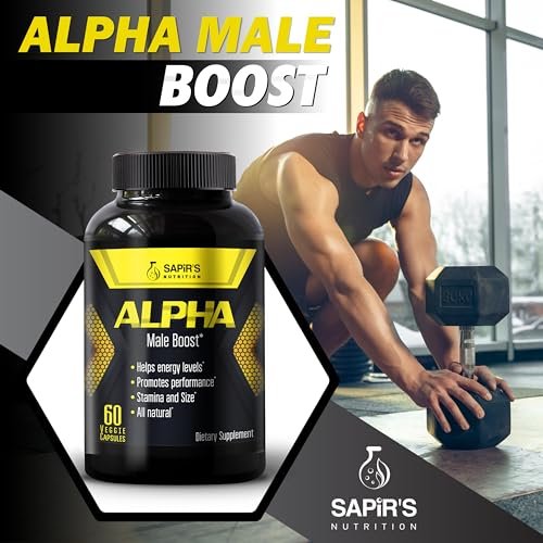 Alpha Testosteron Booster für Männer – Steigern Sie Größe, Energie, Kraft und Ausdauer – Testosteronpräparat für mehr Leistung