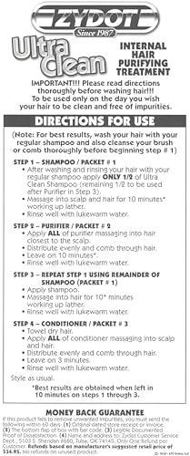 Zydot Ultra Clean Detox Shampoo Kit – Entgiftendes Haarreinigungs-Set für klare und saubere Haarfollikel