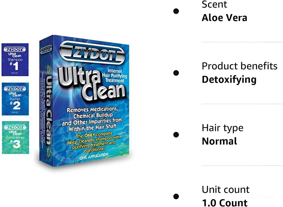 Zydot Ultra Clean Detox Shampoo Kit – Entgiftendes Haarreinigungs-Set für klare und saubere Haarfollikel