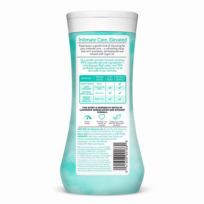 Summer's Eve Essential Botanicals All-Over Daily Feminine Wash mit Arganöl – Sanfte pH-ausgeglichene Körperwäsche für Frauen, entfernt vaginale Gerüche und erfrischt, 355 ml