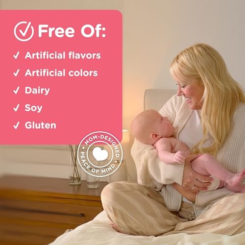 Mommy's Bliss Postnatales Stillunterstützungspräparat mit Probiotika: Fenchel, Bockshornklee, Mariendistel und Milchdistel für die Milchproduktion, postpartale Immununterstützung (60 Portionen)