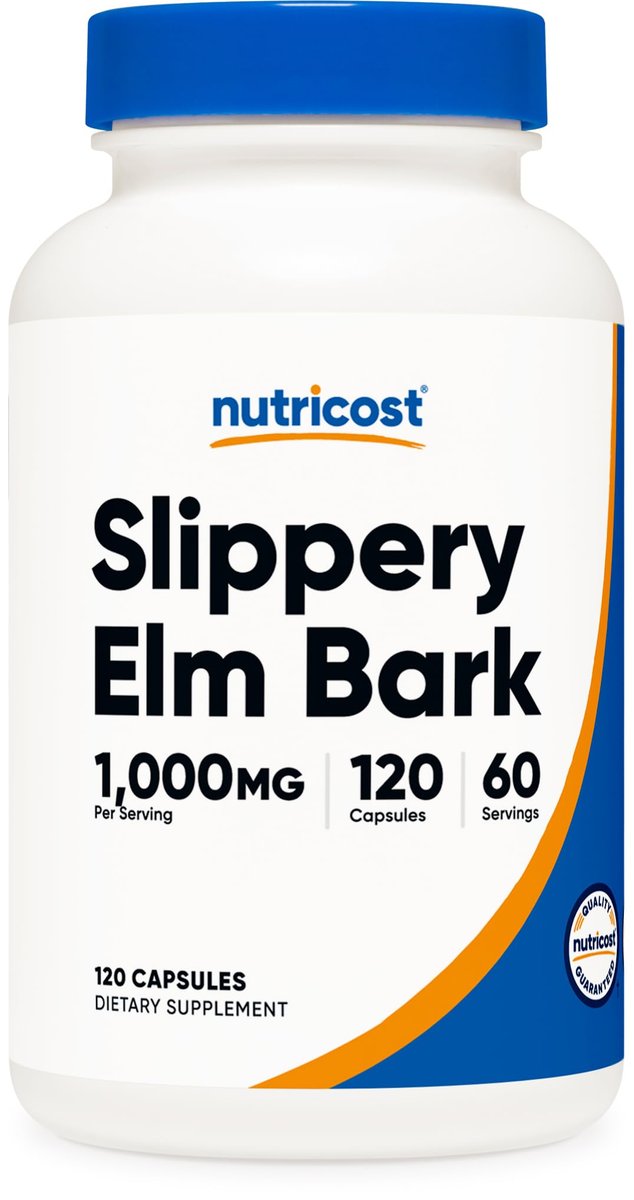 Nutricost Ulmenrinde Kapseln 1000mg pro Portion, 120 Kapseln - Non-GMO, Glutenfrei, Vegetarierfreundlich