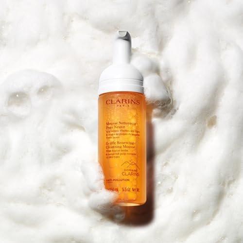 Clarins Sanfte Reinigungsschaum | Reinigt, Peelt sanft & Erfrischt | Schäumender Mousse | Seifenfrei | SLS-frei | Dermatologisch getestet | Peeling mit Tamarindenextrakt reich an AHAs | 150 ml