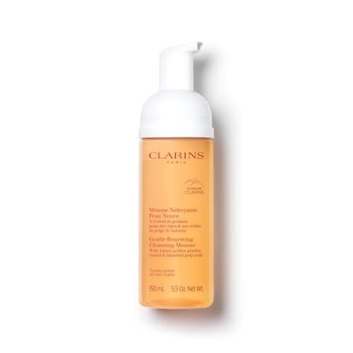 Clarins Sanfte Reinigungsschaum | Reinigt, Peelt sanft & Erfrischt | Schäumender Mousse | Seifenfrei | SLS-frei | Dermatologisch getestet | Peeling mit Tamarindenextrakt reich an AHAs | 150 ml