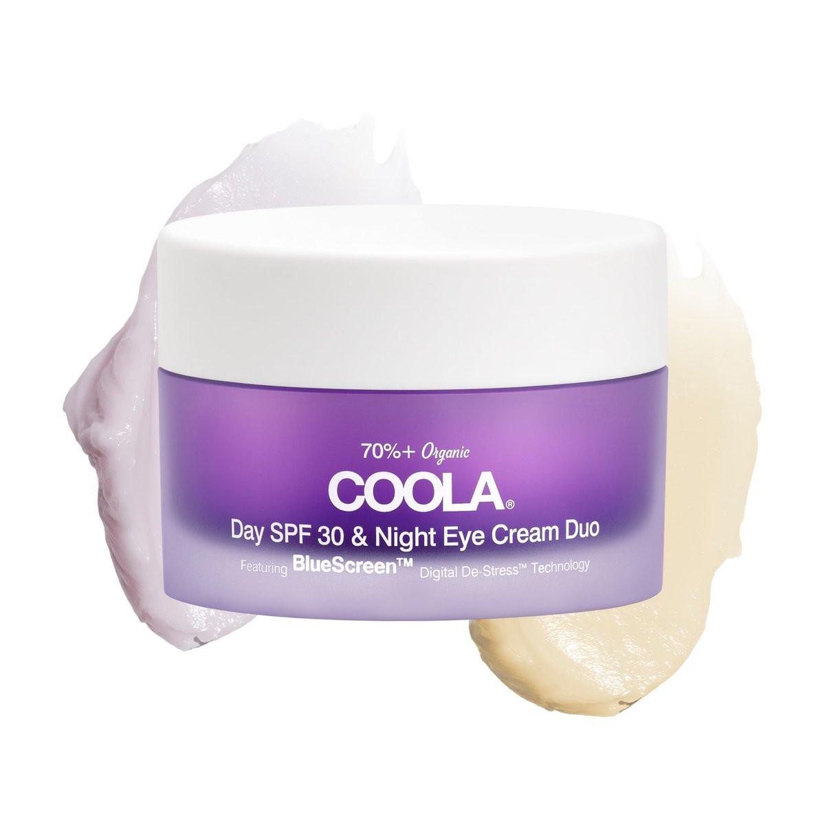 COOLA Bio-Tages- und Nacht-Augencreme mit LSF 30, dermatologisch getestet, mit pflanzlichem BlueScreen Digital De-Stress, 0,8 Fl Oz