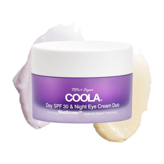 COOLA Bio-Tages- und Nacht-Augencreme mit LSF 30, dermatologisch getestet, mit pflanzlichem BlueScreen Digital De-Stress, 0,8 Fl Oz
