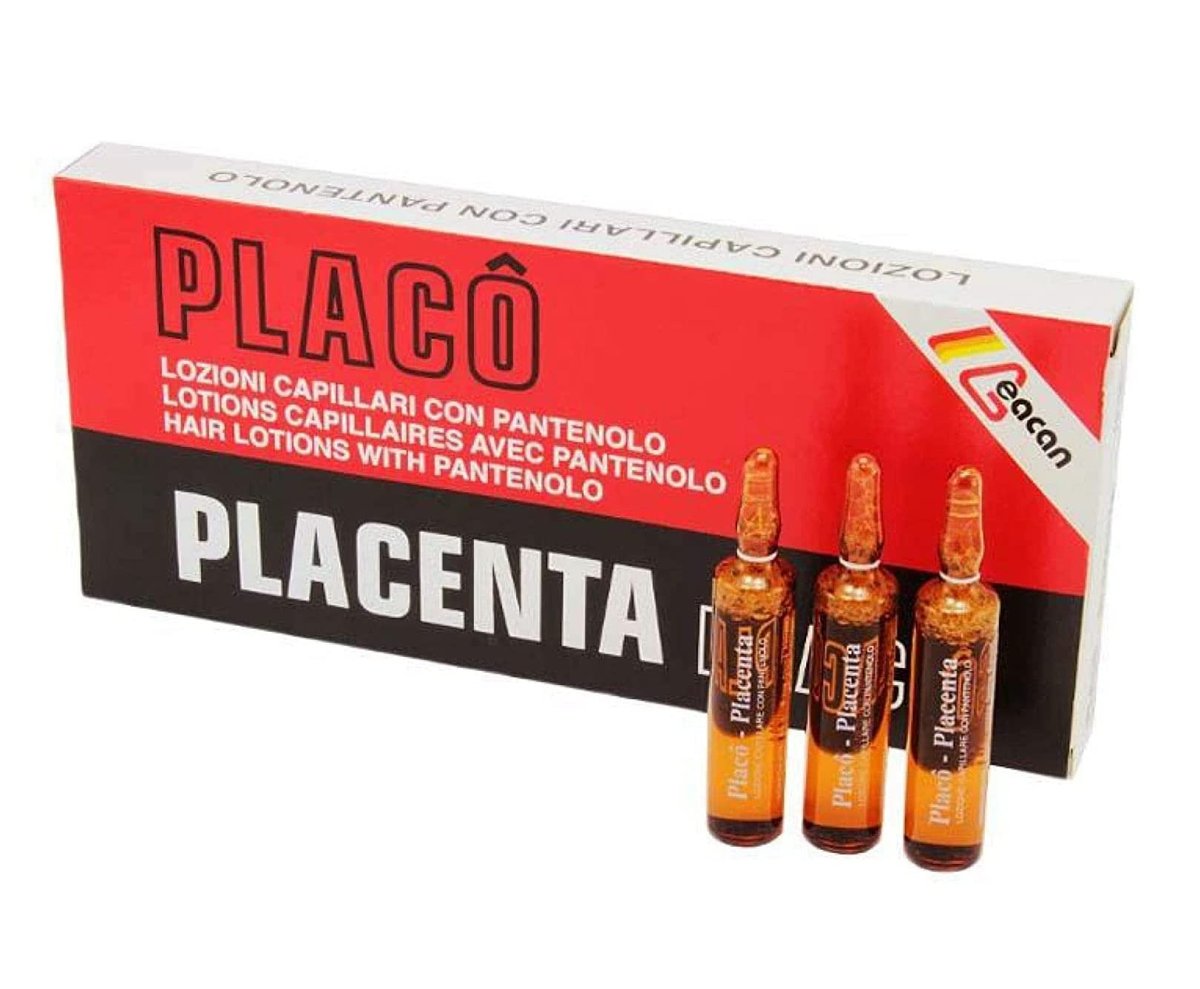 Haarausfall Placenta Placo Intensivbehandlung für das Haar [12 Ampullen à 0,35 oz]