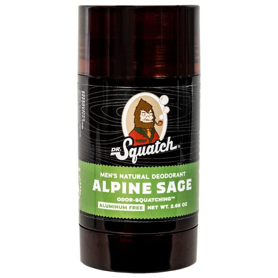 Dr. Squatch Natural Deodorant für Männer – Aluminiumfreies Deodorant mit Alpine Sage – 2,65 Unzen (1 Packung)