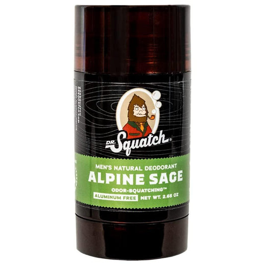 Dr. Squatch Natural Deodorant für Männer – Aluminiumfreies Deodorant mit Alpine Sage – 2,65 Unzen (1 Packung)