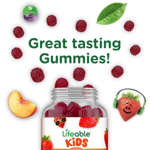 Lifeable Zink Gummis für Kinder | 15 mg | Lecker schmeckende Zink-Ergänzung | GVO-frei, vegetarisch | Für gesunde Haut und Immununterstützung | 90 Gummis
