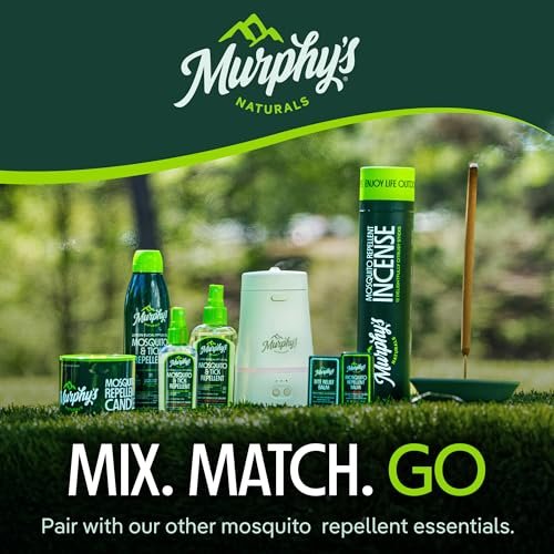 Murphy's Naturals Mückenschutz-Balsam-Stick, pflanzliche Inhaltsstoffe, Reisegröße, 0,5 Unzen pro Stück, 3er-Pack