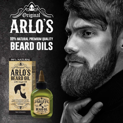 Arlo's 2-in-1 Beard Wash & Conditioner 12 oz. – Pro Growth Formula für kräftigen Bartwuchs