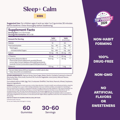Natrol Kids Sleep+ Calm Schlafgummis für Kinder - 60 Stück