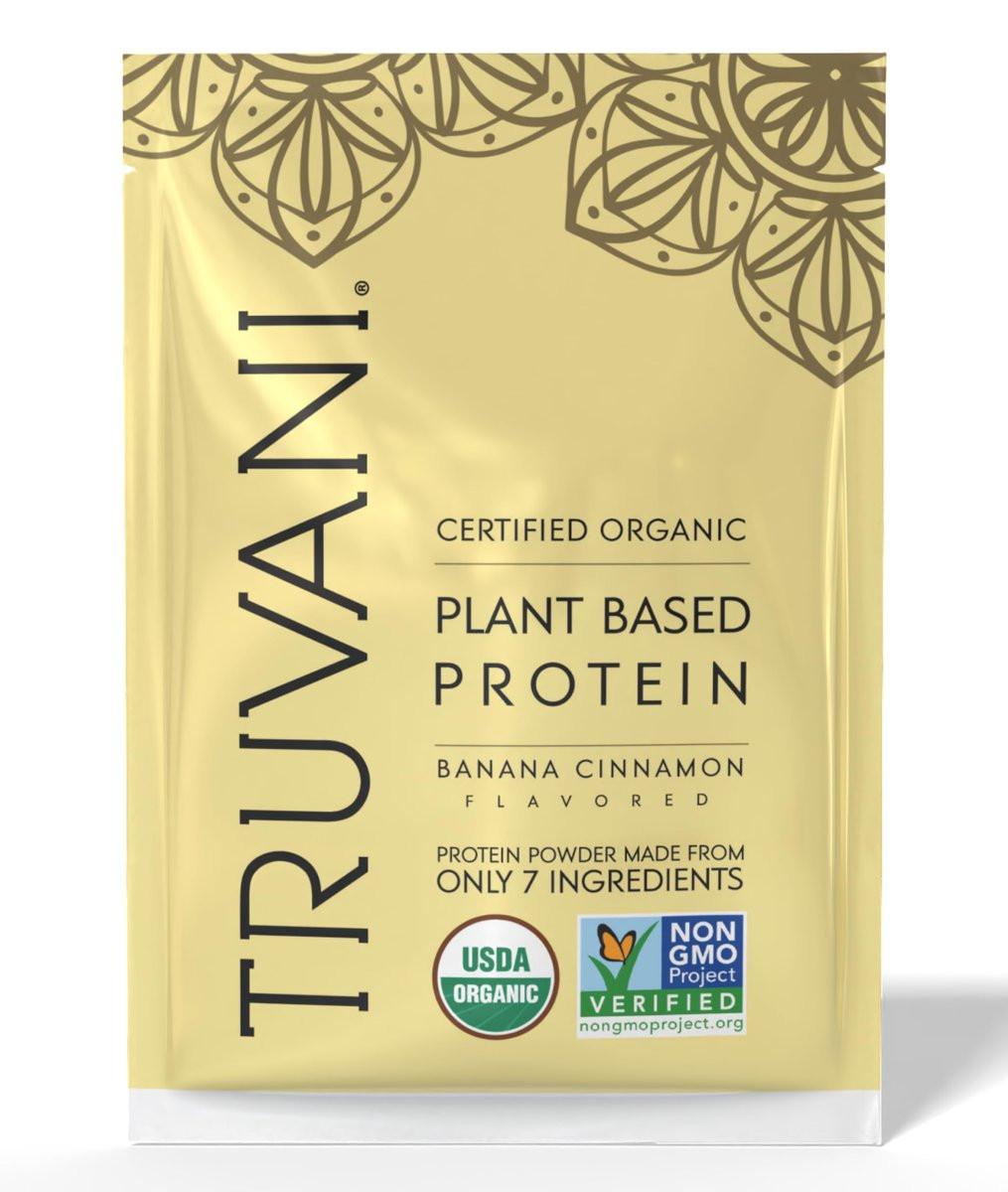 Truvani Bio-Erbsenproteinpulver | Banane Zimt | 20g pflanzliches Protein | Keto & glutenfrei | Ohne Zuckerzusatz